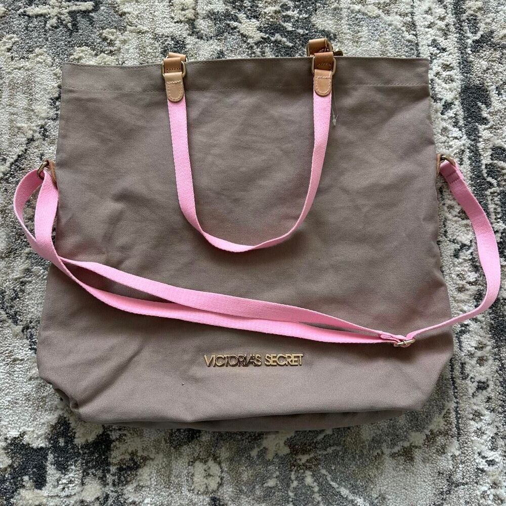 Victoria’s Secret Pink and Grey Tote Bag